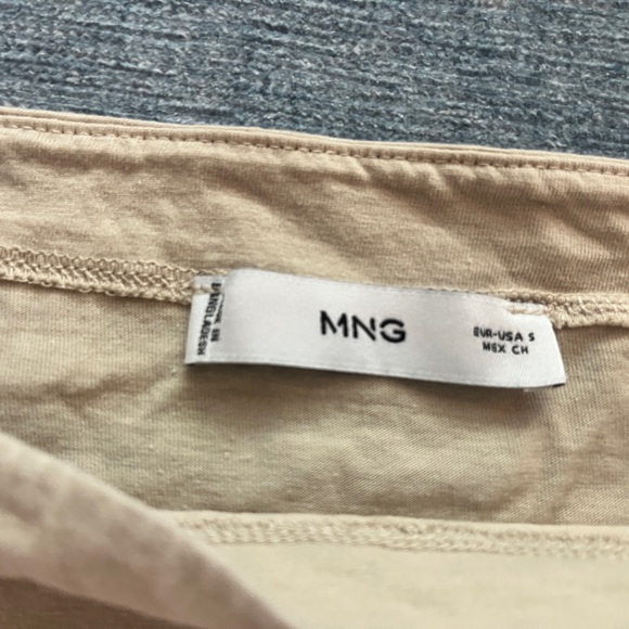 Mango small Beige Casual Top - Picture 2 of 2